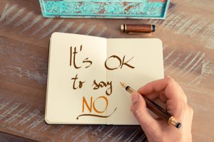 Learn to say no 